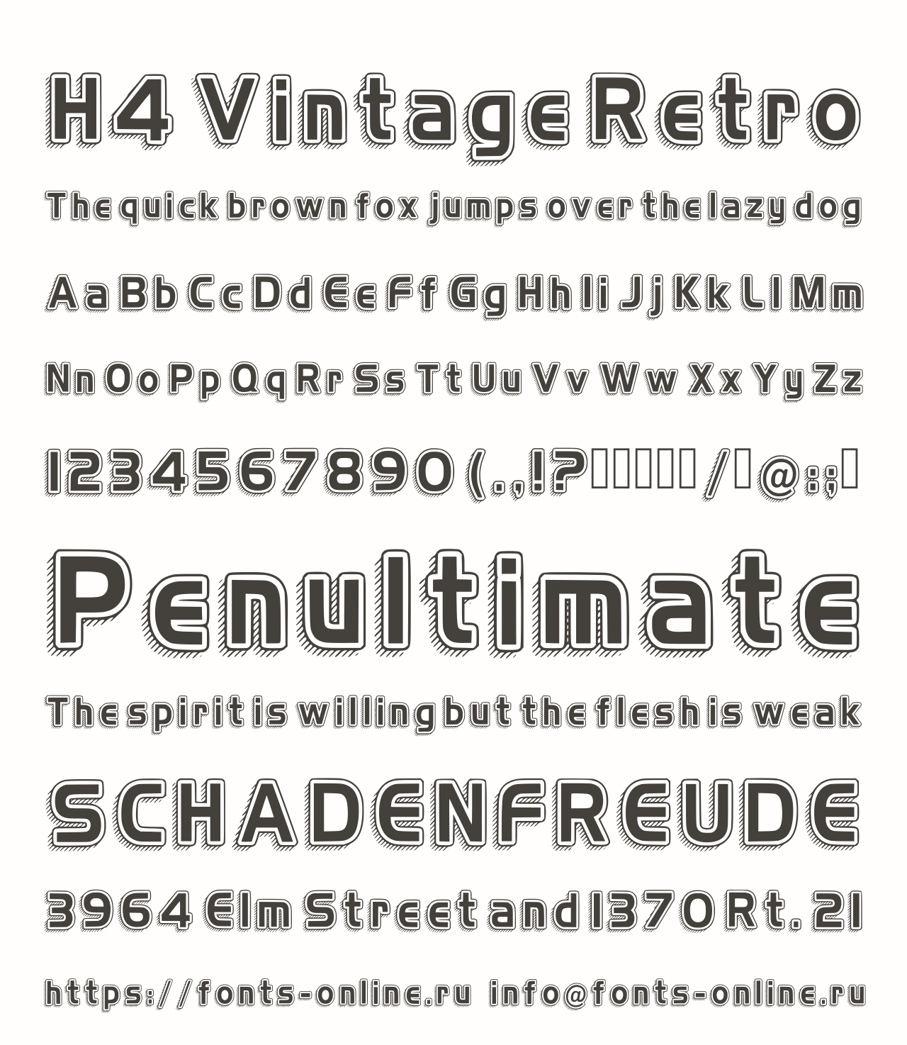 H4 Vintage Retro Free Font Download